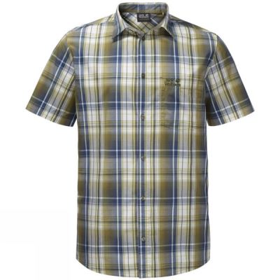 Camisa Jack Wolfskin Hot Chili Hombre - Verde Oliva - Chile BLC465802